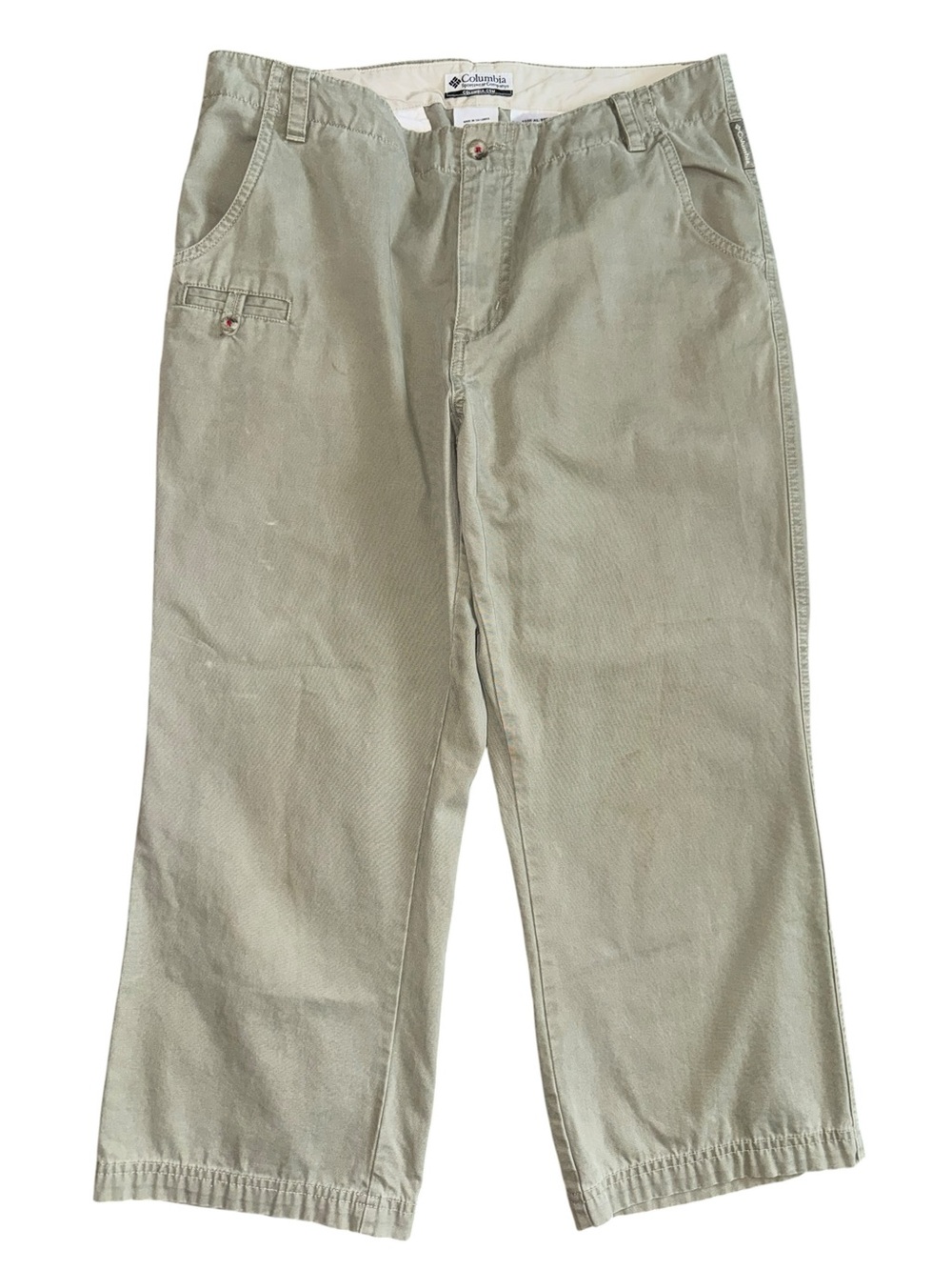 Columbia Khaki Cotton Capris Women’s Size 10 Outdoor Hiking Casual Pants
